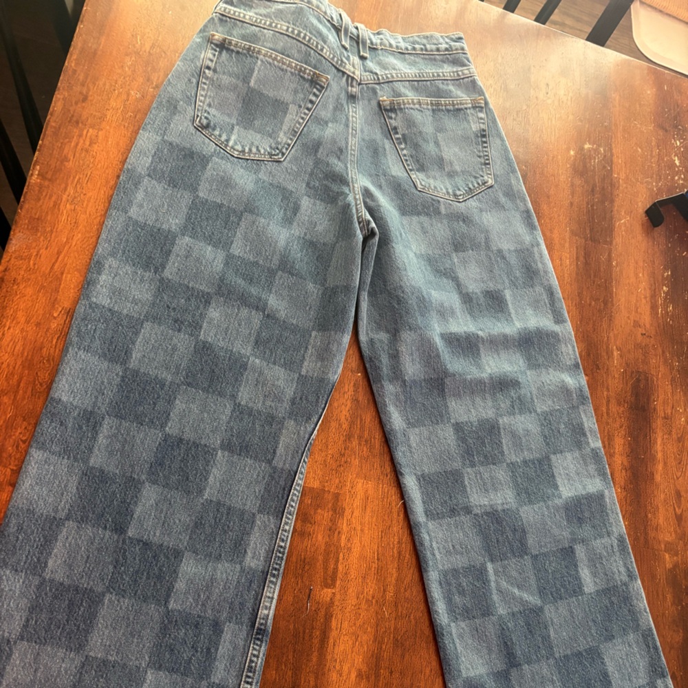 Frame Denim Blue Flare Wide Leg Jeans - Picture 3 of 6